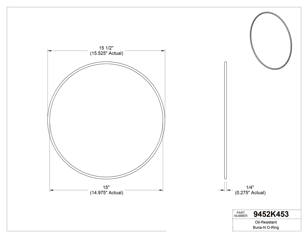 Technical drawing - 9452K453